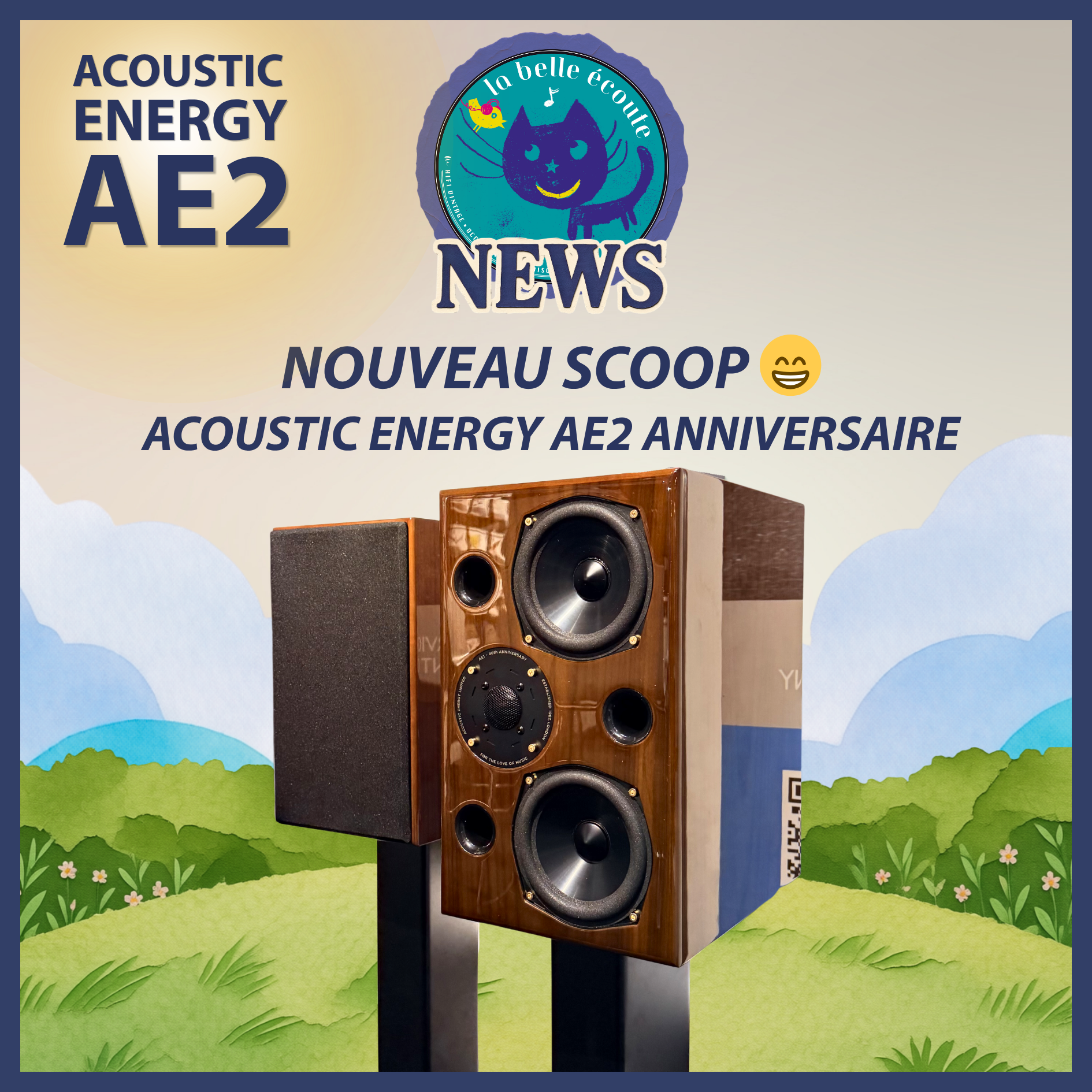 Acoustic Energy AE2 Anniversaire : un nouveau scoop hifi à La Belle Écoute 😁