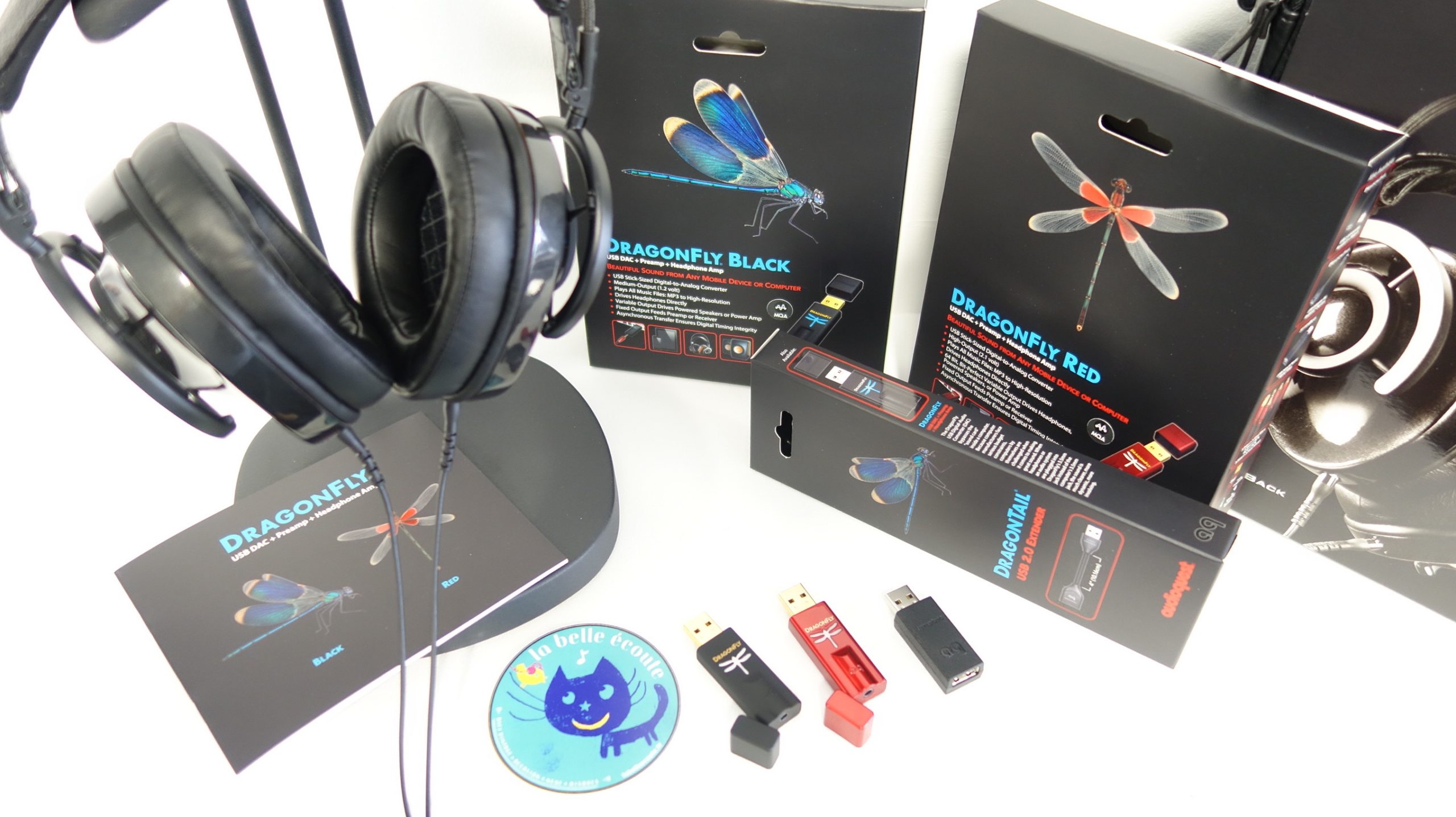 DAC et ampli pour casque, AudioQuest DragonFly Black et DragonFly Red