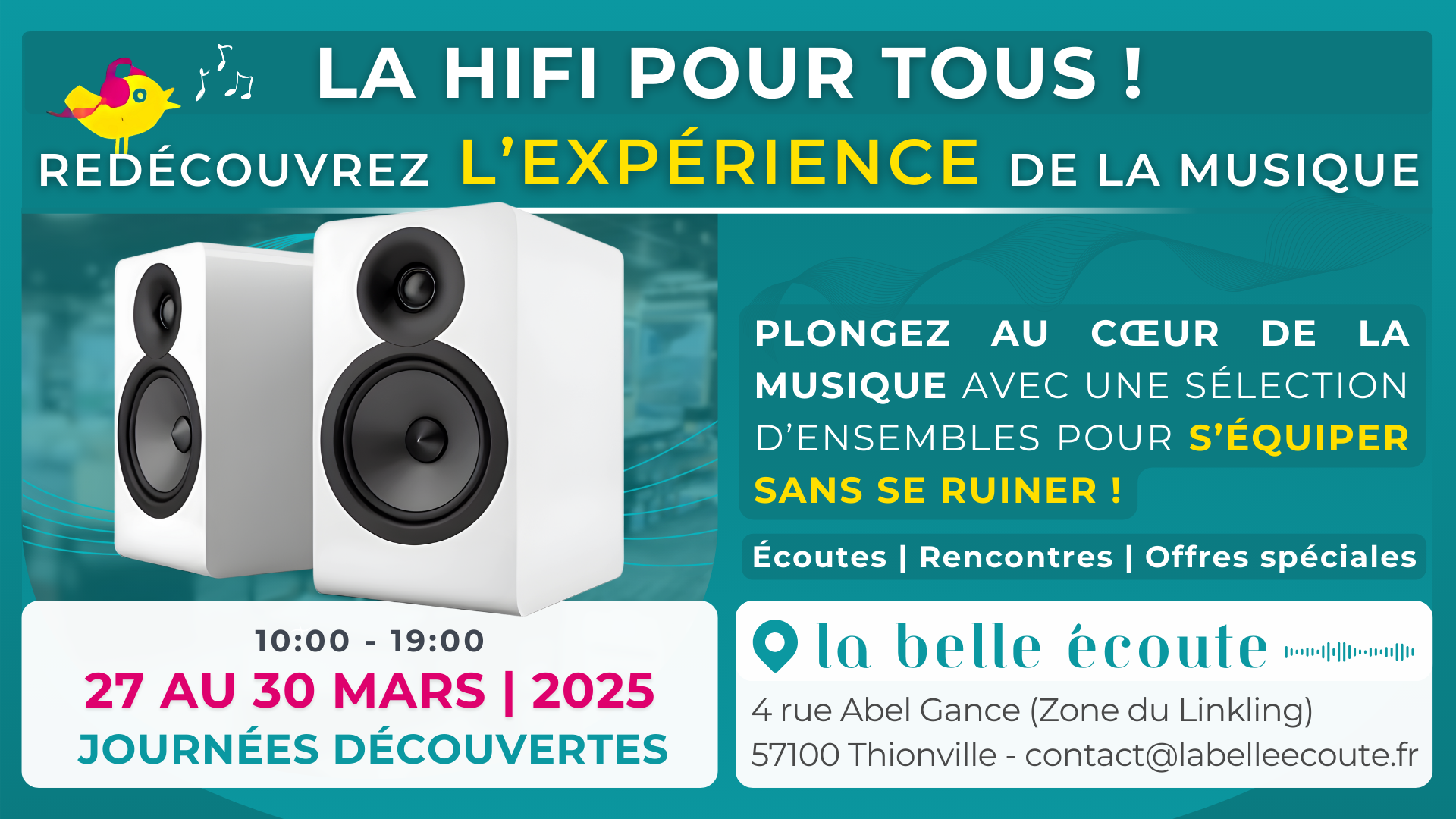 Journées Découvertes : la hifi pour tous !