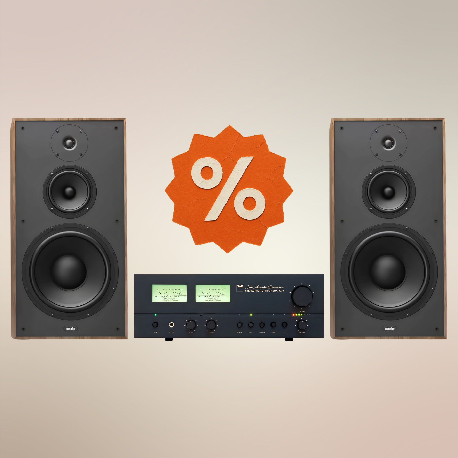 Pack : NAD C3030 + Indiana Line Utah 5
