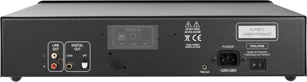 Atoll CD50 Evolution Aluminium : Vue arrière